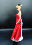 blonde barbie red gown side a